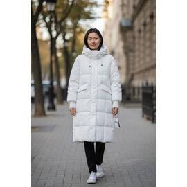Куртка жіноча зимова 2556 white р.42-50 "DKNSEL" недорого оптом від прямого постачальника