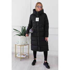 Куртка жіноча зимова 8513 black р.48-58 "DKNSEL" недорого оптом від прямого постачальника