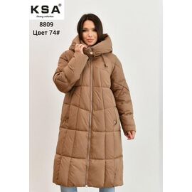 Куртка жіноча зимова 8809-74 beige р.46-56 "DKNSEL" недорого оптом від прямого постачальника