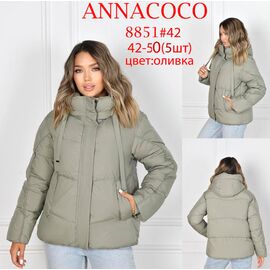 Куртка жіноча зимова 8851 olive р.42-50 "DKNSEL" недорого оптом від прямого постачальника