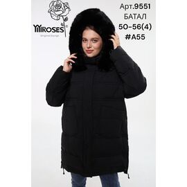 Куртка жіноча зимова 9551-A55 black р.50-56 "DKNSEL" недорого оптом від прямого постачальника