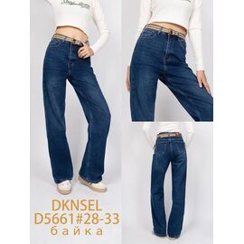 Фотография Джинсы утеплённые женские D5661 navy р.28-33 "DKNSEL" недорого оптом от прямого поставщика