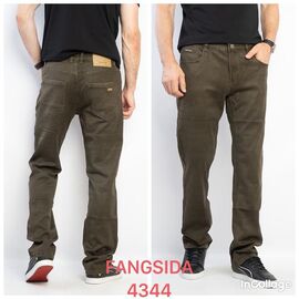 Джинси чоловічі 4344 brown р.32-40 "Fangsida" недорого оптом від прямого постачальника