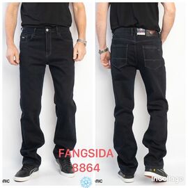 Джинси чоловічі 8864 black р.33-38 "Fangsida" недорого оптом від прямого постачальника
