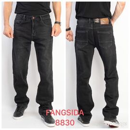Джинси чоловічі 8830 black р.30-38 "Fangsida" недорого оптом від прямого постачальника
