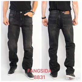 Джинси чоловічі 8831 black р.31-38 "Fangsida" недорого оптом від прямого постачальника