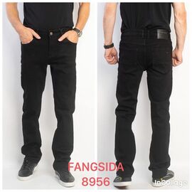 Джинси чоловічі 8956 black р.30-38 "Fangsida" недорого оптом від прямого постачальника