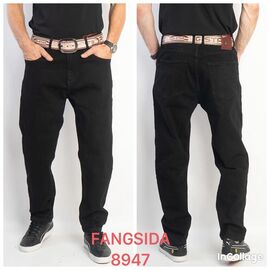 Джинси чоловічі 8947 black р.30-38 "Fangsida" недорого оптом від прямого постачальника