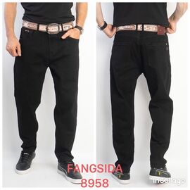 Джинси чоловічі 8958 black р.27-34 "Fangsida" недорого оптом від прямого постачальника