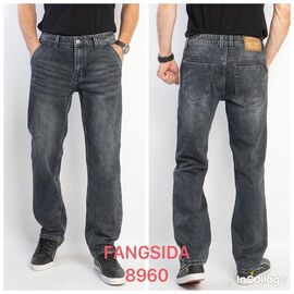 Джинси чоловічі 8960 grey р.30-38 "Fangsida" недорого оптом від прямого постачальника