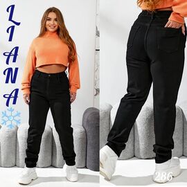 Фотография Джинсы утеплённые женские 286 black р.32-42 "Beki" недорого оптом от прямого поставщика