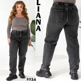 Фотография Джинсы утеплённые женские 1034 d.grey р.32-42 "Beki" недорого оптом от прямого поставщика