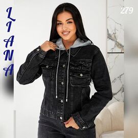 Куртка жіноча демісезонна 279 d.grey р.XS-2XL "Beki" недорого оптом від прямого постачальника