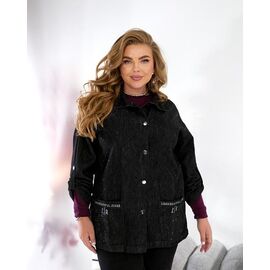 Сорочка жіноча 483 black р.2XL-7XL "Beki" недорого оптом від прямого постачальника