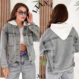 Куртка жіноча демісезонна 343 grey р.S-3XL "Beki" недорого оптом від прямого постачальника