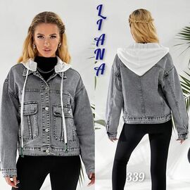 Куртка жіноча демісезонна 339 grey р.XS-2XL "Beki" недорого оптом від прямого постачальника