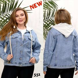 Куртка жіноча демісезонна 551 blue р.3XL-8XL "Beki" недорого оптом від прямого постачальника