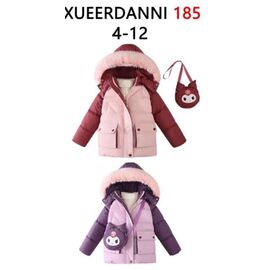 Фотография Курка детская зимняя на девочку 185 lilac р.4-12 "Farbique" недорого оптом от прямого поставщика