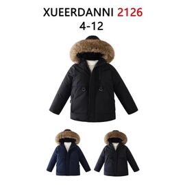 Фотография Курка детская зимняя на мальчика 2126 navy р.4-12 "Farbique" недорого оптом от прямого поставщика
