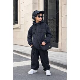 Фотография Куртка детская демисезонная на мальчика 29936 black р.116-134 "Delfinka" недорого оптом от прямого поставщика