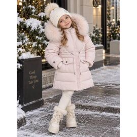 Фотография Курка детская зимняя на девочку 6653 l.pink р.110-134 "Delfinka" недорого оптом от прямого поставщика