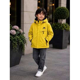 Фотография Куртка детская демисезонная на мальчика 68105 yellow р.120-150 "Delfinka" недорого оптом от прямого поставщика