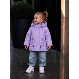 Фотография Куртка детская демисезонная на девочку 703 lilac р.80-104 "Delfinka" недорого оптом от прямого поставщика