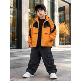 Фотография Куртка детская демисезонная на мальчика 82543 orange р.130-160 "Delfinka" недорого оптом от прямого поставщика
