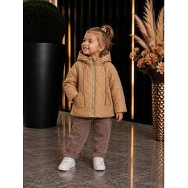 Фотография Куртка детская демисезонная на девочку 859 beige р.92-116 "Delfinka" недорого оптом от прямого поставщика
