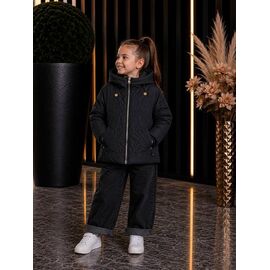 Фотография Куртка детская демисезонная на девочку 863 black р.104-128 "Delfinka" недорого оптом от прямого поставщика