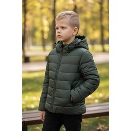 Фотография Куртка детская демисезонная на мальчика W22 green р.116-140 "Delfinka" недорого оптом от прямого поставщика