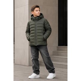Фотография Куртка детская демисезонная на мальчика W23 green р.140-164 "Delfinka" недорого оптом от прямого поставщика