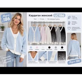 Фотография Кофта женская LC186 mix р.52-54 "Dorimodes" недорого оптом от прямого поставщика