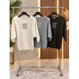 Фотография Платье тёплое женское 3252-1 grey р.42-48 "LOOK" недорого оптом от прямого поставщика