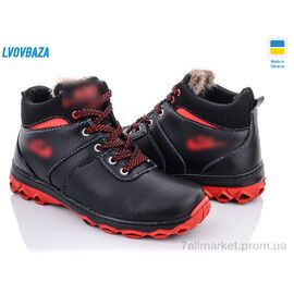 Черевики дитячі зручні Зима Cardinal БП5 кз.кп. (10 пар р.34-39) "Lvovbaza" недорого оптом від прямого постачальника
