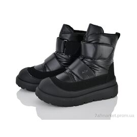Черевики дитячі зручні Зима ABD1043R-1 black (8 пар р.33-38) "Clibee-ShoSho" недорого оптом від прямого постачальника