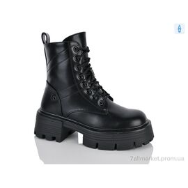 Черевики жіночі стильні Весна/осінь E8445-1 black (8 пар р.36-41) "DINO ALBAT" недорого оптом від прямого постачальника