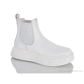 Черевики жіночі стильні Весна/осінь M6063-2 white (8 пар р.36-41) "DINO ALBAT" недорого оптом від прямого постачальника