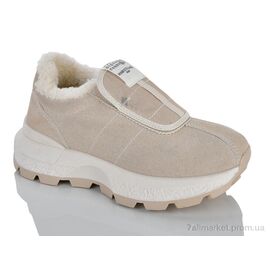 Фотография Кроссовки женские модные зима M801(KL801) beige (8 пар р.36-41) "DINO ALBAT" недорого оптом от прямого поставщика