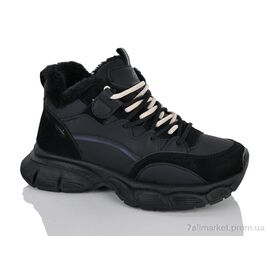 Фотография Кроссовки женские модные зима 197-168 black (8 пар р.36-40) "DINO ALBAT" недорого оптом от прямого поставщика