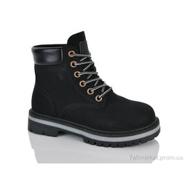 Черевики жіночі стильні Весна/осінь 197-169 black (8 пар р.36-40) "DINO ALBAT" недорого оптом від прямого постачальника