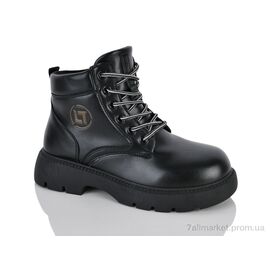 Черевики жіночі стильні Весна/осінь 197-170 black (8 пар р.36-40) "DINO ALBAT" недорого оптом від прямого постачальника