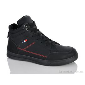 Фотография Кроссовки мужские модные Весна/осень 9-788 black (8 пар р.40-45) "DINO ALBAT" недорого оптом от прямого поставщика