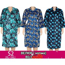 Фотография Халат женский S2 mix р.XL-5XL "Anion" недорого оптом от прямого поставщика