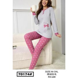 Фотография Пижама женская 70174 l.grey-pink р.50-58 "Anion" недорого оптом от прямого поставщика