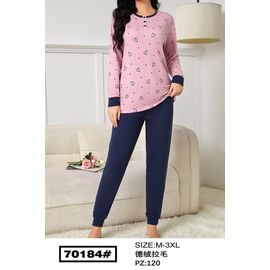 Фотография Пижама женская 70184 pink-navy р.50-58 "Anion" недорого оптом от прямого поставщика