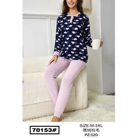 Фотография Пижама женская 70153 navy-pink р.50-58 "Anion" недорого оптом от прямого поставщика