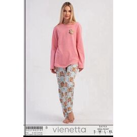 Фотография Пижама тёплая женская T37 pink р.S-XL "Trikotag" недорого оптом от прямого поставщика