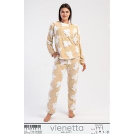Фотография Пижама тёплая женская T7 beige р.S-XL "Trikotag" недорого оптом от прямого поставщика