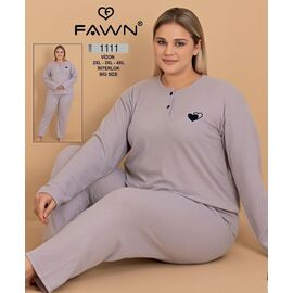 Фотография Пижама женская 1111 purple р.2XL-4XL "Trikotag" недорого оптом от прямого поставщика